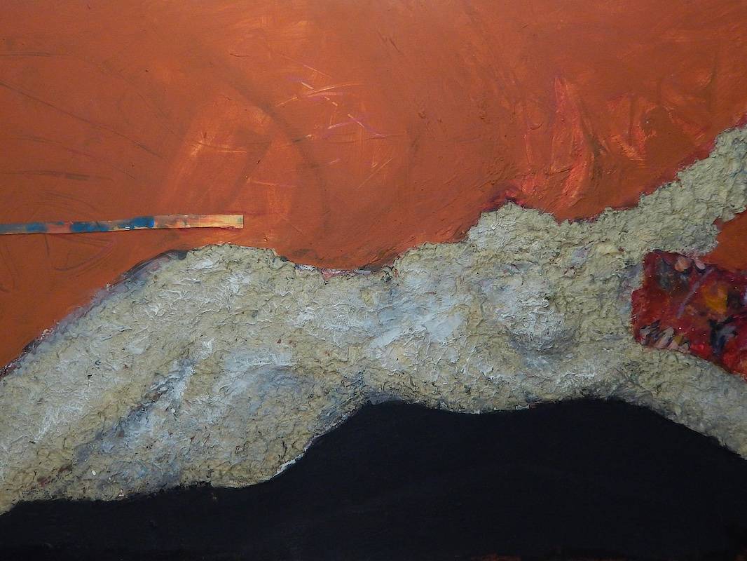 Traummaß – von 2004 – eigene Mischtechnik. 100 cm breit, 90 cm hoch